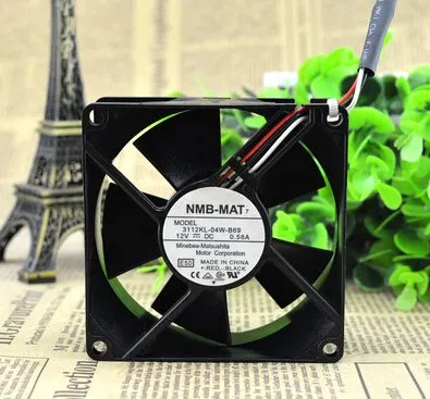 NMB 3112KL-04W-B69 80*80*32MM 12V 0.58A 3lines server dual ball chassis fan NMB 3112KL-04W-B69 80*80*32MM 12V 0.58A 3lines server dual ball chassis fan