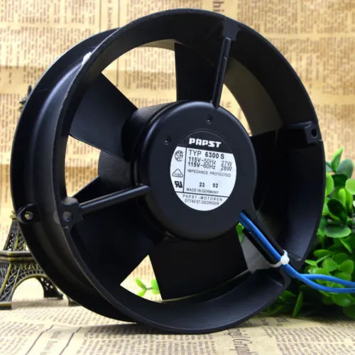 EBM PAPST TYP 6300S 115V 27W 17CM High Temperature Cooling Fan EBM PAPST TYP 6300S 115V 27W 17CM High Temperature Cooling Fan