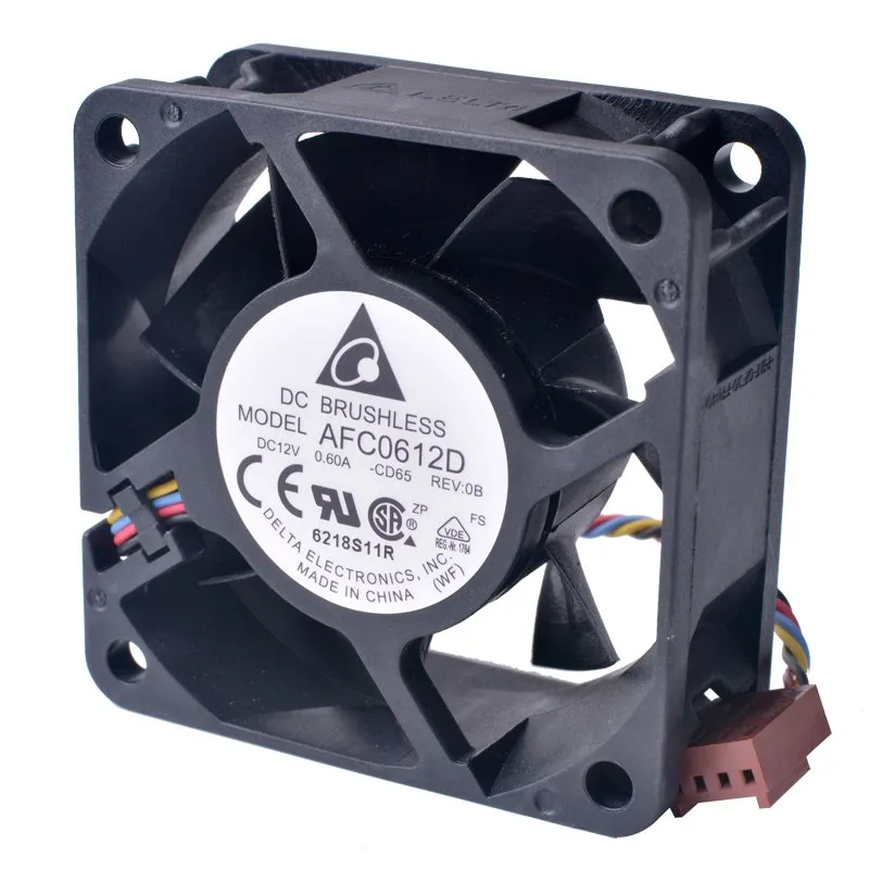 DELTA AFC0612D 60m 12V 0.60A 4-wire 4Pin PWM double ball bearing high volume air cooling fan DELTA AFC0612D 60m 12V 0.60A 4-wire 4Pin PWM double ball bearing high volume air cooling fan