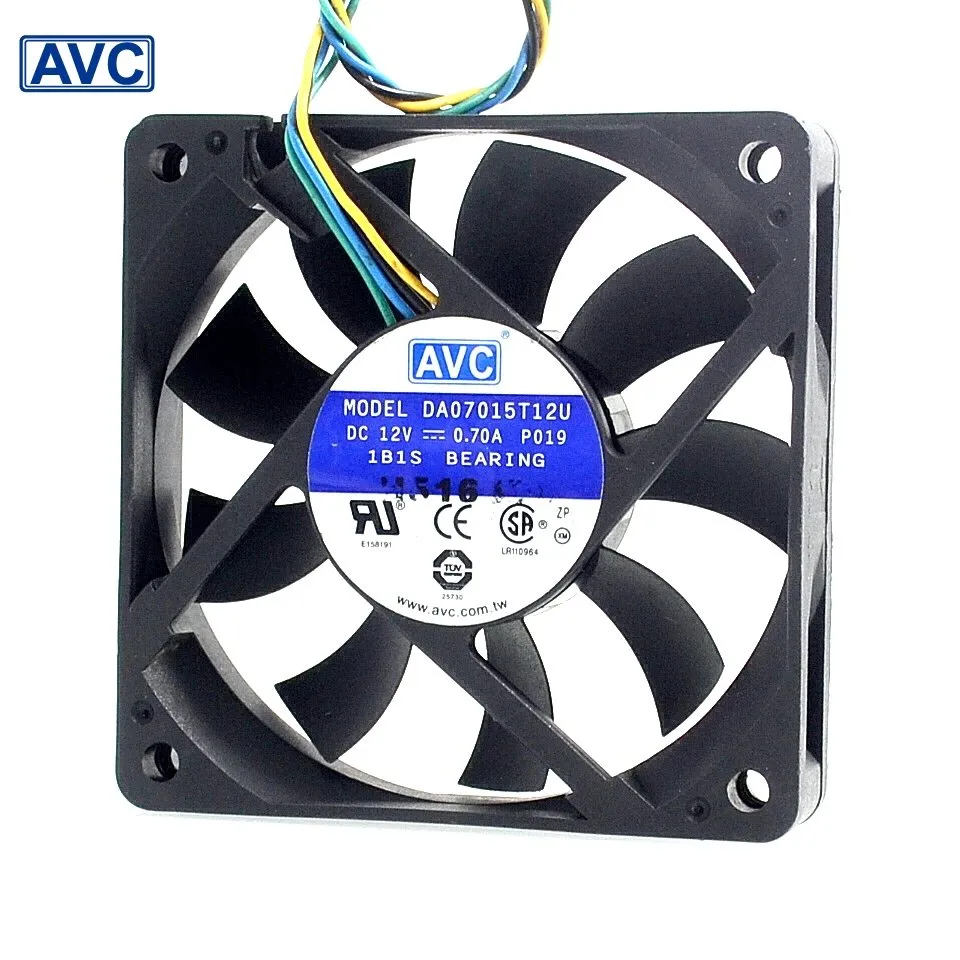 AVC DA07015T12U 7CM 12V 0.7A 6000 turn four sewing Intelligent Speed fan AVC DA07015T12U 7CM 12V 0.7A 6000 turn four sewing Intelligent Speed fan