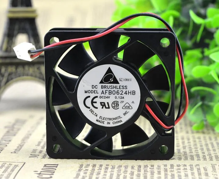 Delta AFB0624HB 60*60*15 24V 0.12A industrial converter cooling fan Delta AFB0624HB 60*60*15 24V 0.12A industrial converter cooling fan