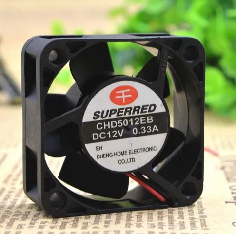 SUPERRED CHD5012EB 12V 0.33A 5CM 2wire cooling fan SUPERRED CHD5012EB 12V 0.33A 5CM 2wire cooling fan