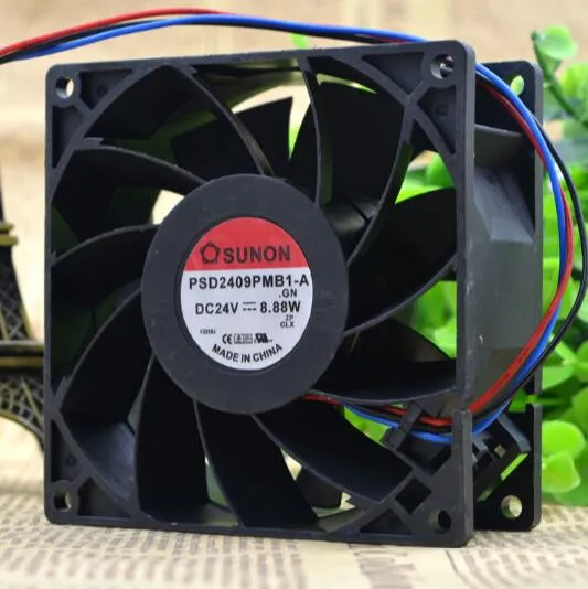 SUNON PSD2409PMB1-A 24V 8.88W 9225 9cm three-wire converter fan SUNON PSD2409PMB1-A 24V 8.88W 9225 9cm three-wire converter fan