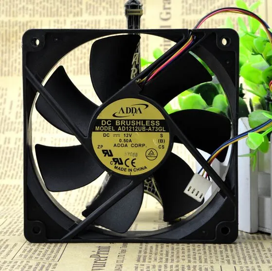 ADDA AD1212UB-A73GL 0.50A 12CM 4wire Double ball bearing cooling fan ADDA AD1212UB-A73GL 0.50A 12CM 4wire Double ball bearing cooling fan