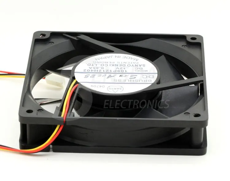SANYO 109P1212H402 DC12V 0.45A 120x120x25mm server inverter cooling fans SANYO 109P1212H402 DC12V 0.45A 120x120x25mm server inverter cooling fans