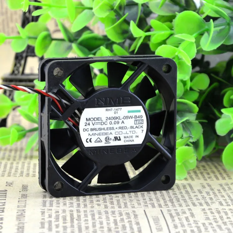 NMB 2406KL-05W-B49 6015 60mm DC 24V 0.09A 6CM cm alarm inverter fan NMB 2406KL-05W-B49 6015 60mm DC 24V 0.09A 6CM cm alarm inverter fan