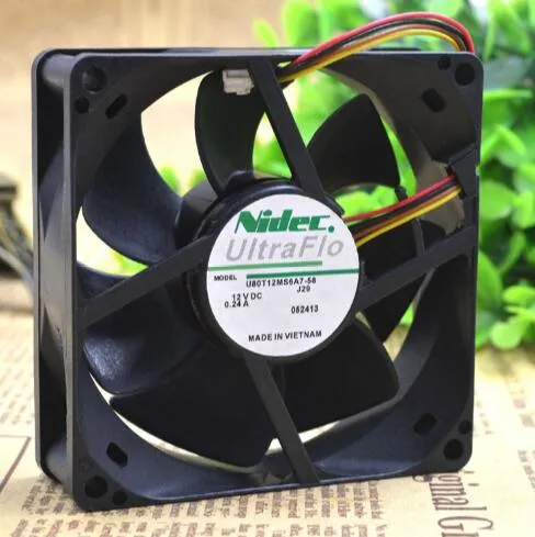 NIDEC U80T12MS6A7-58 12V 0.24A four wire inverter cooling fan NIDEC U80T12MS6A7-58 12V 0.24A four wire inverter cooling fan