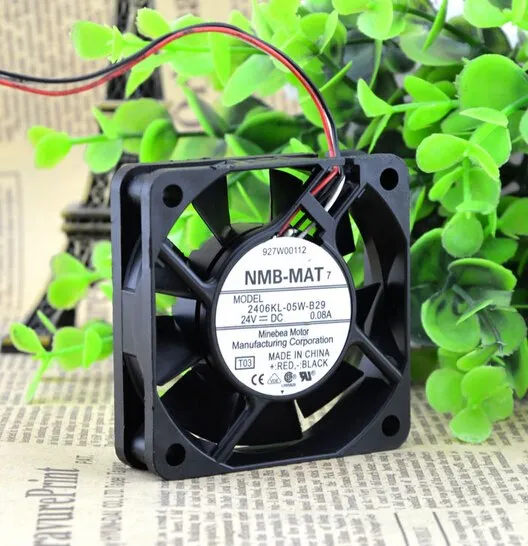 NMB 2406KL-05W-B29 24V 0.08A 3 wire converter cooling fan NMB 2406KL-05W-B29 24V 0.08A 3 wire converter cooling fan