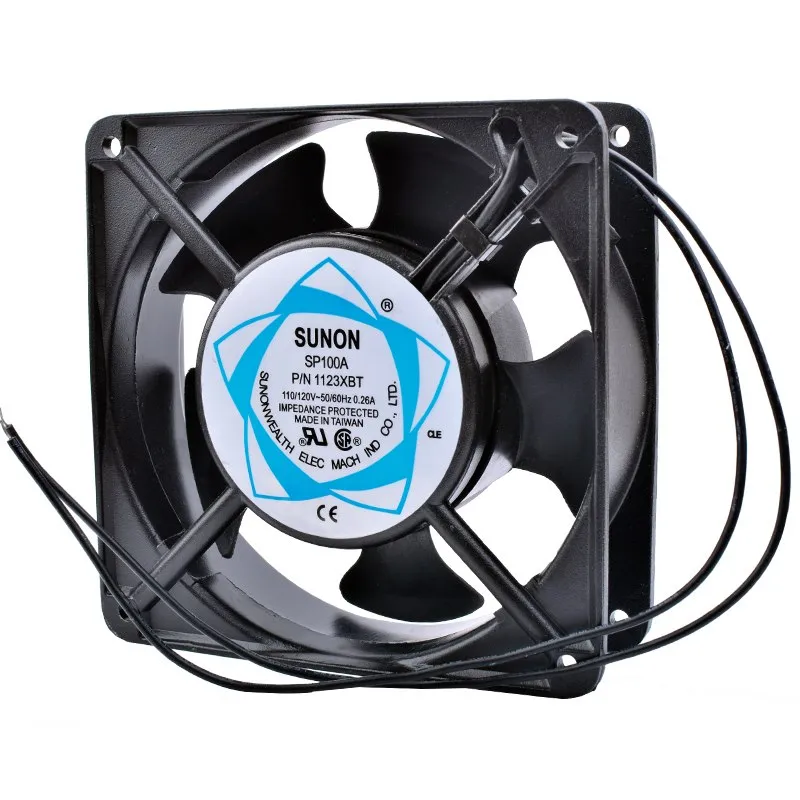 SUNON SP100A P/N1123HBL HSL XBL 110V Double ball bearing cabinet cooling fan SUNON SP100A P/N1123HBL HSL XBL 110V Double ball bearing cabinet cooling fan
