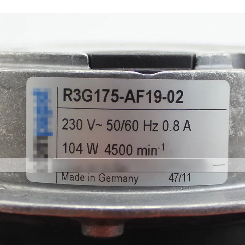 Ebmpapst R3G175-AF19-02 AC230V 0.8A 104W cooling fan Ebmpapst R3G175-AF19-02 AC230V 0.8A 104W cooling fan