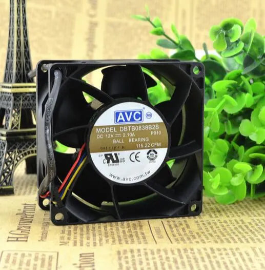 AVC DBTB0838B2S 80*80*38 12V 2.10A PWM four line temperature control high speed air fan AVC DBTB0838B2S 80*80*38 12V 2.10A PWM four line temperature control high speed air fan