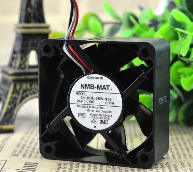 NMB 2410RL-05W-B59 60*60*25 24V 0.11A 6CM 3wire inverter fan NMB 2410RL-05W-B59 60*60*25 24V 0.11A 6CM 3wire inverter fan