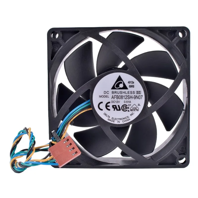 DELTA AFB0812SH-9N07 12V 0.51A PWM high volume air cooling fan DELTA AFB0812SH-9N07 12V 0.51A PWM high volume air cooling fan
