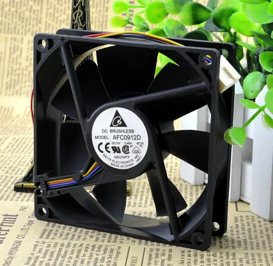 Delta AFC0912D 12V 0.46A 92*92*25 four line PWM cooling fan Delta AFC0912D 12V 0.46A 92*92*25 four line PWM cooling fan