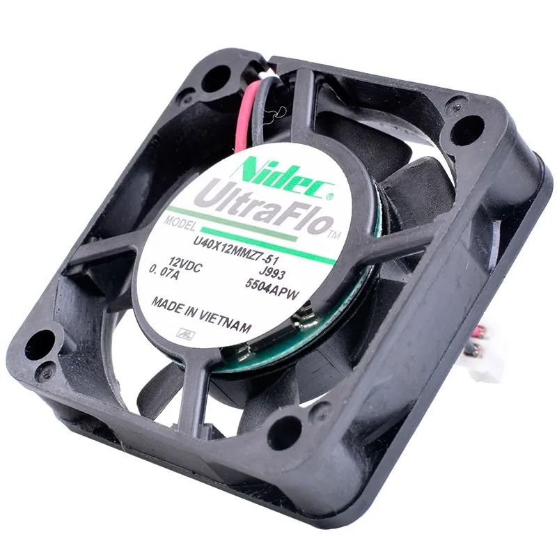Nidec U40X12MMZ7-51 12V 0.07A Small quiet cooling fan Nidec U40X12MMZ7-51 12V 0.07A Small quiet cooling fan