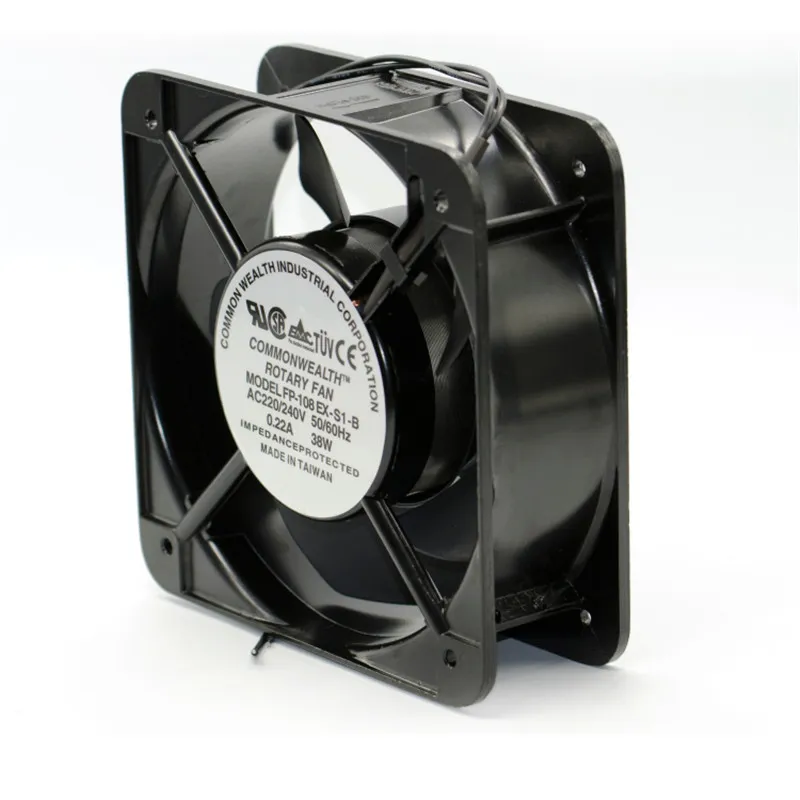COMMONWEALTH ROTARY FAN FP-108EX-S1-B AC220V 38W industiral Double ball bearing electrical cabinet cooling fan COMMONWEALTH ROTARY FAN FP-108EX-S1-B AC220V 38W industiral Double ball bearing electrical cabinet cooling fan