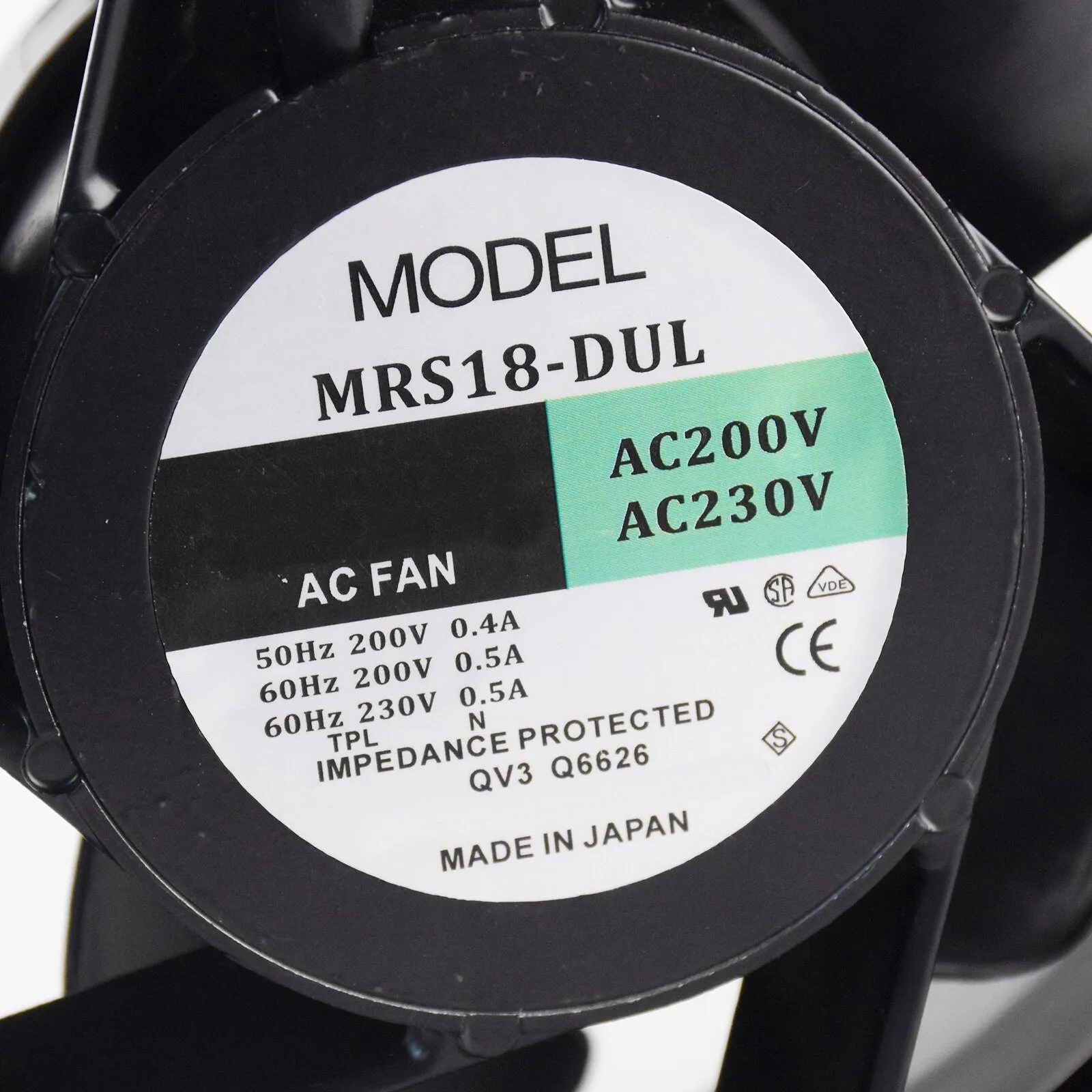ORIX MRS18-DUL 18cm 200-230V industrial cooling fan ORIX MRS18-DUL 18cm 200-230V industrial cooling fan