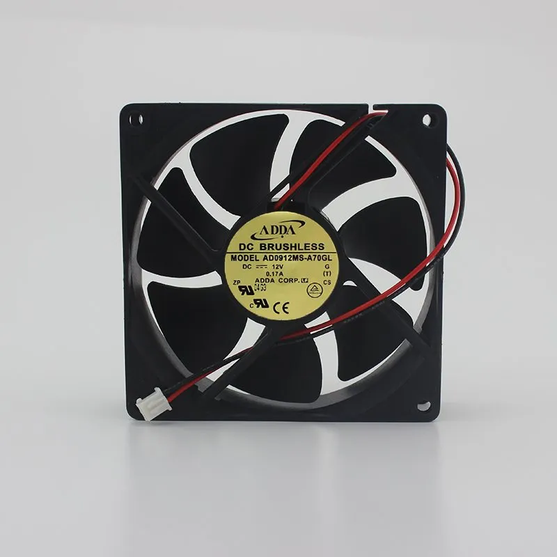 ADDA AD0912MS-A70GL 12V 0.17A 2-wire cooling fan ADDA AD0912MS-A70GL 12V 0.17A 2-wire cooling fan