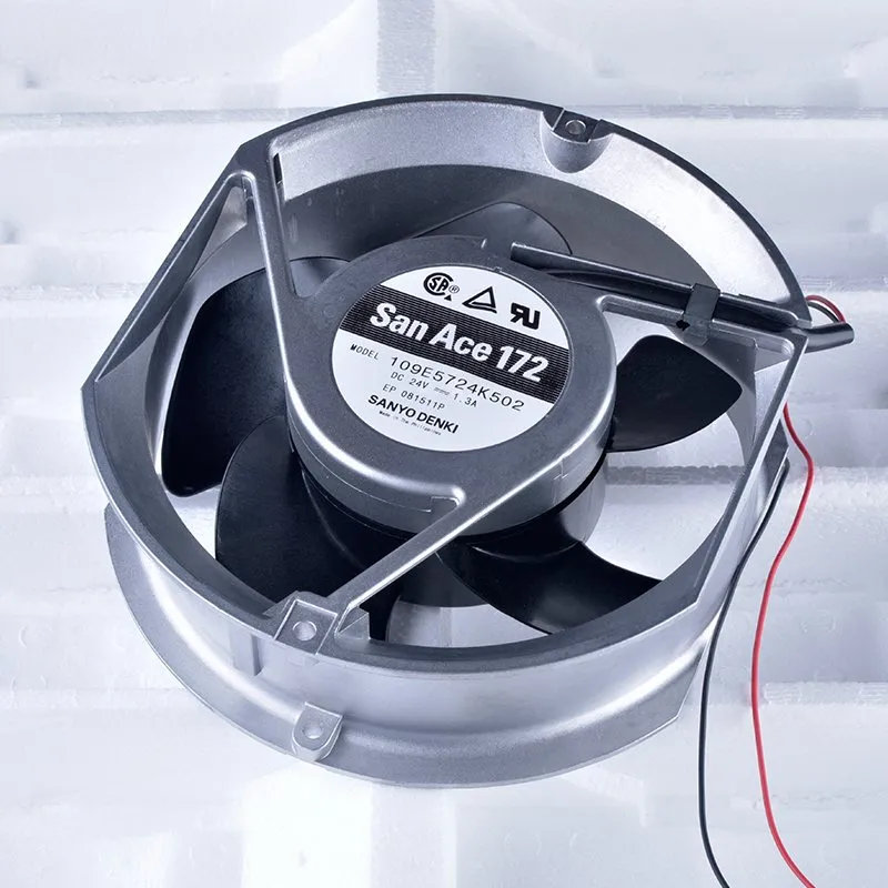 Sanyo 109E5724K502 DC24V 1.30A double ball strong wind volume cooling fan Sanyo 109E5724K502 DC24V 1.30A double ball strong wind volume cooling fan