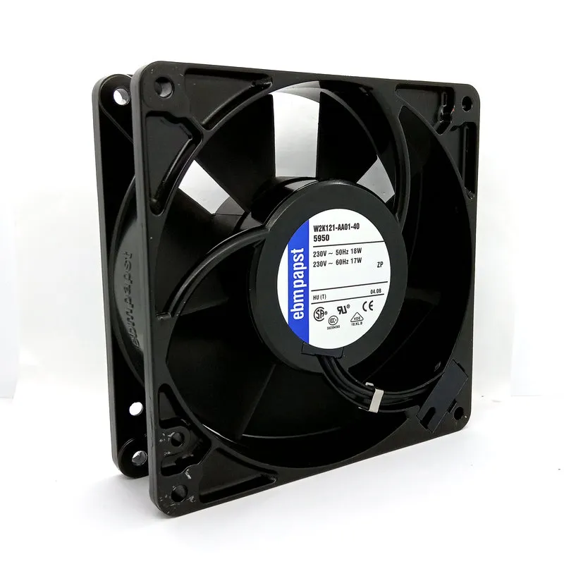 EBMPAPST W2K121-AA01-40 AC220V 18W axial radiator cooling fan EBMPAPST W2K121-AA01-40 AC220V 18W axial radiator cooling fan