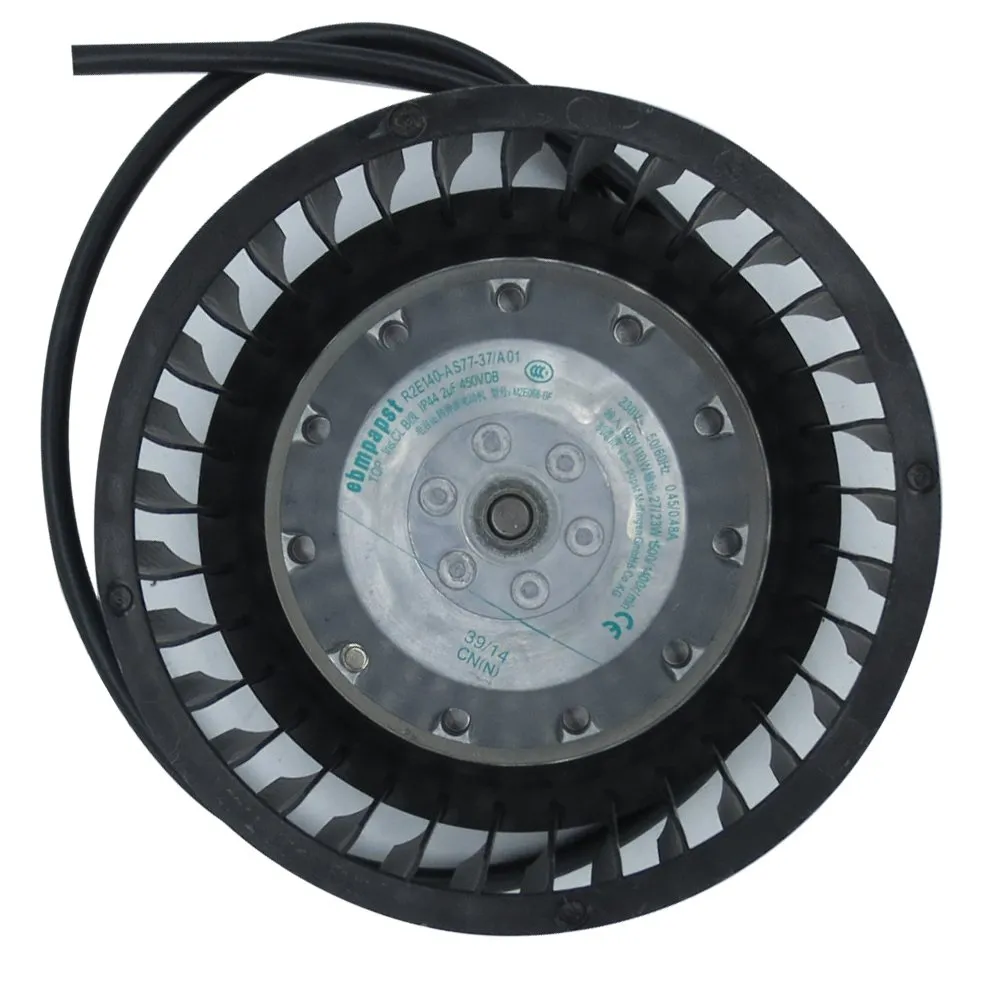 ebmpapst R2E140-AS77-37/A01 230V 140mm centrifugal fan ebmpapst R2E140-AS77-37/A01 230V 140mm centrifugal fan