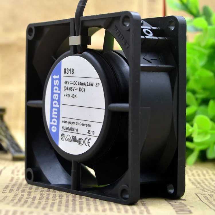 Ebmpapst 8318 48V 2.6W cooling fan Ebmpapst 8318 48V 2.6W cooling fan