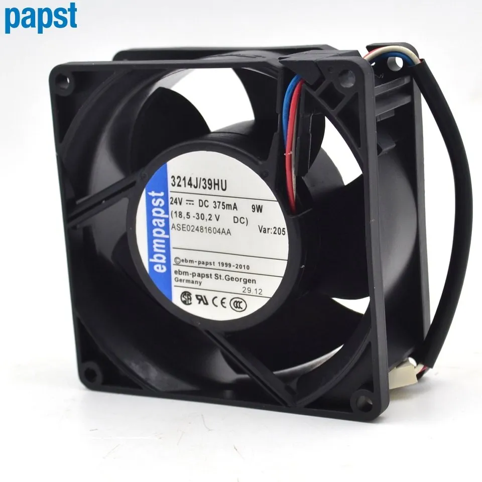 ebmpapst 3214J/39HU DC24V 9W 2-wire Server Square Cooling fan ebmpapst 3214J/39HU DC24V 9W 2-wire Server Square Cooling fan