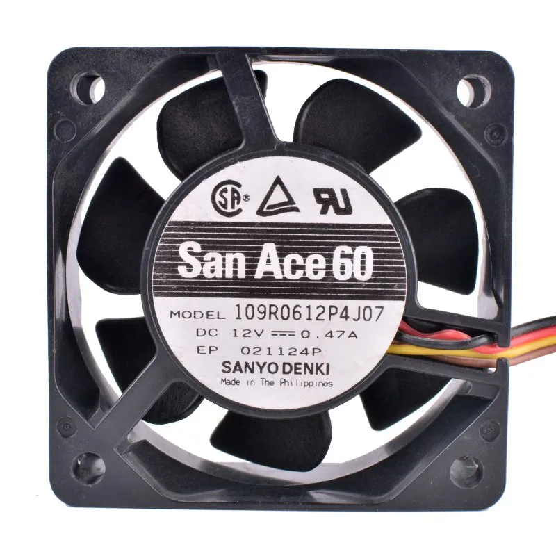 Sanyo 109R0612P4J07 12V 0.47A Double ball bearing cooling fan Sanyo 109R0612P4J07 12V 0.47A Double ball bearing cooling fan