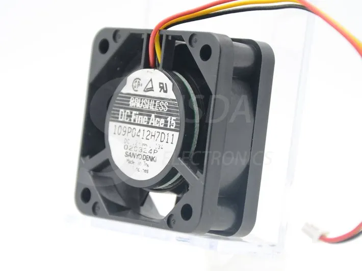 Sanyo 109P0412H7D11 40*40*15mm DC12V 0.13A TV set axial cooling fan Sanyo 109P0412H7D11 40*40*15mm DC12V 0.13A TV set axial cooling fan