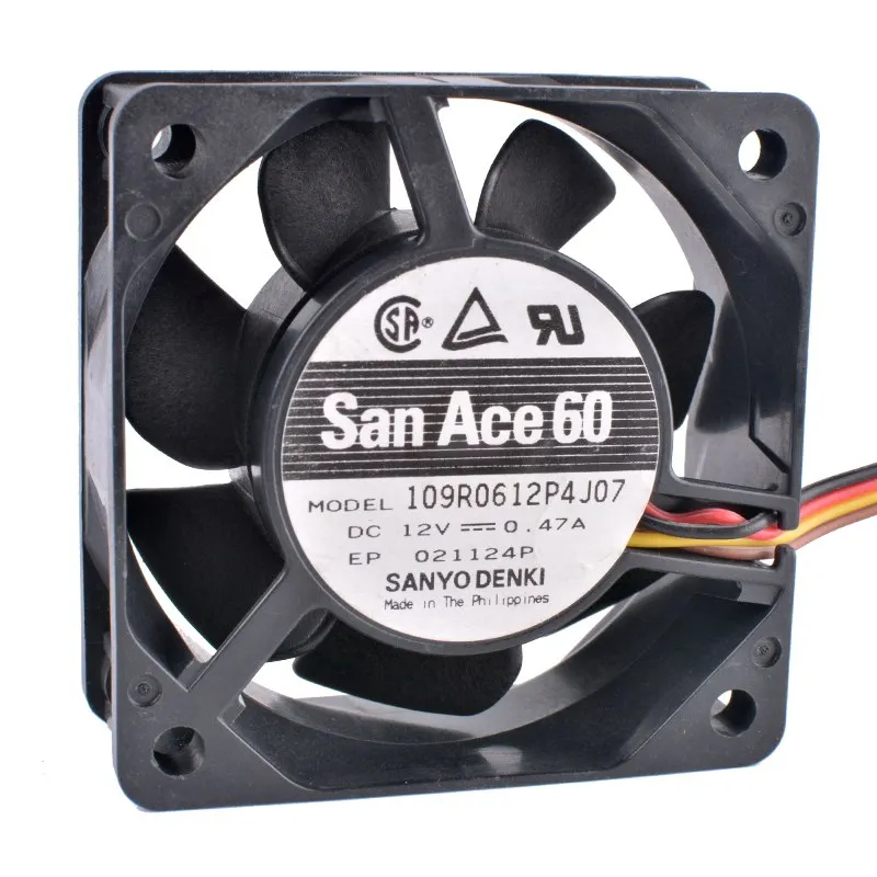 Sanyo 109R0612P4J07 12V 0.47A Double ball bearing cooling fan Sanyo 109R0612P4J07 12V 0.47A Double ball bearing cooling fan