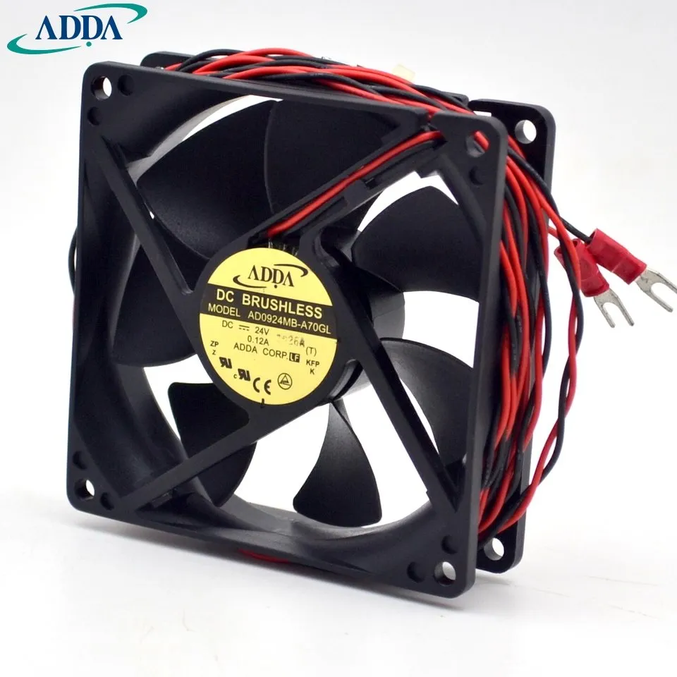 ADDA AD0924MB-A70GL 24V 0.12A 9CM inverter cooling fan ADDA AD0924MB-A70GL 24V 0.12A 9CM inverter cooling fan