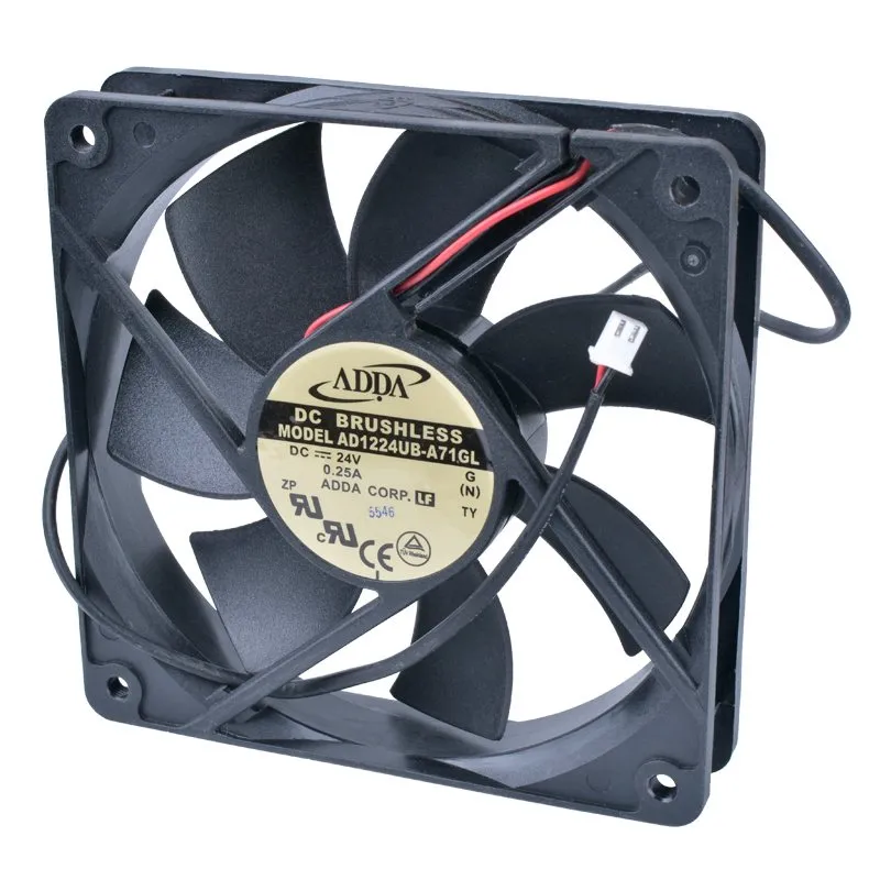 ADDA AD1224UB-A71GL 24V 0.25A Double ball bearing inverter cooling fan ADDA AD1224UB-A71GL 24V 0.25A Double ball bearing inverter cooling fan