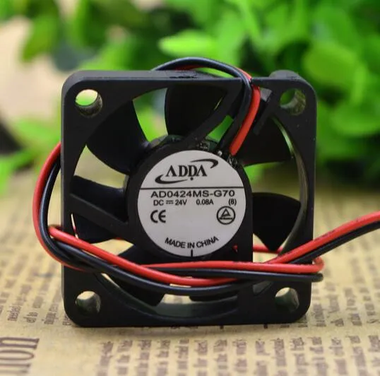 ADDA AD0424MS-G70 4CM 40*40*10 24V 2line printer inverter cooling fan ADDA AD0424MS-G70 4CM 40*40*10 24V 2line printer inverter cooling fan