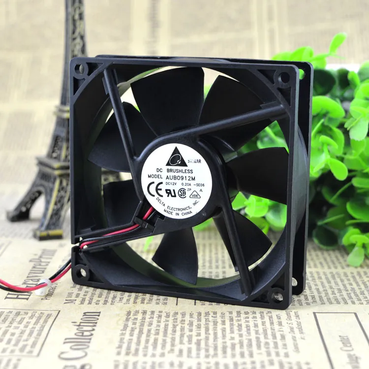 Delta AUB0912M 9CM 12V 0.20A chassis ultra-quiet cooling fan Delta AUB0912M 9CM 12V 0.20A chassis ultra-quiet cooling fan