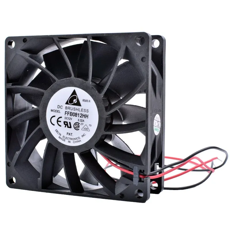DELTA FFB0812HH DC12V 0.32A Double ball bearing cooling fan DELTA FFB0812HH DC12V 0.32A Double ball bearing cooling fan
