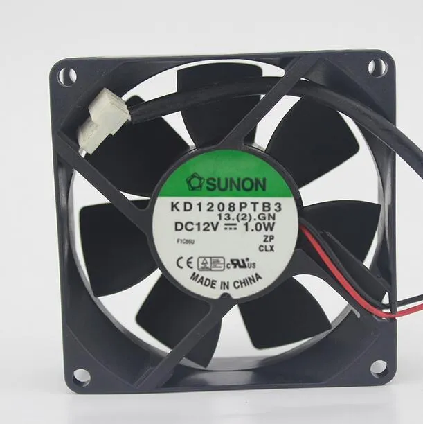 SUNON KD1208PTB3 1.0W 8cm DC12V 2-wire cooling fan SUNON KD1208PTB3 1.0W 8cm DC12V 2-wire cooling fan