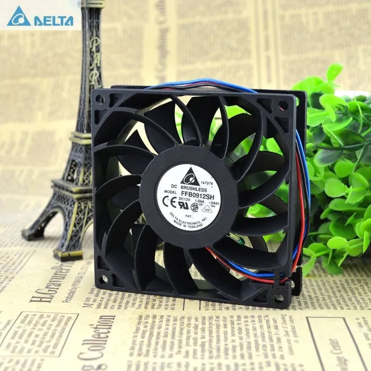 Delta FFB0912SH 12V 1.04A connector dual motor fan Delta FFB0912SH 12V 1.04A connector dual motor fan