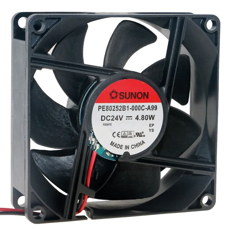 SUNON PE80252B1-000C-A99 DC 24V 4.80W cooling fan SUNON PE80252B1-000C-A99 DC 24V 4.80W cooling fan