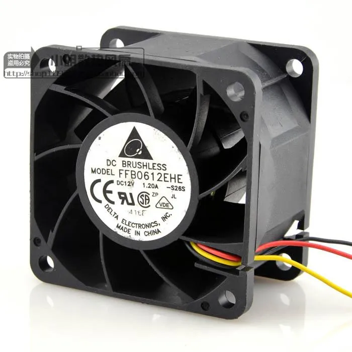 Delta FFB0612EHE 12v 1.2A double ball bearing cooling fan Delta FFB0612EHE 12v 1.2A double ball bearing cooling fan