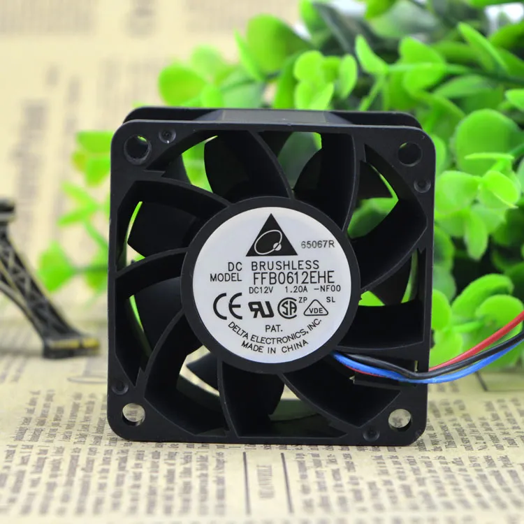 Delta FFB0612EHE 12v 1.2A double ball bearing cooling fan Delta FFB0612EHE 12v 1.2A double ball bearing cooling fan