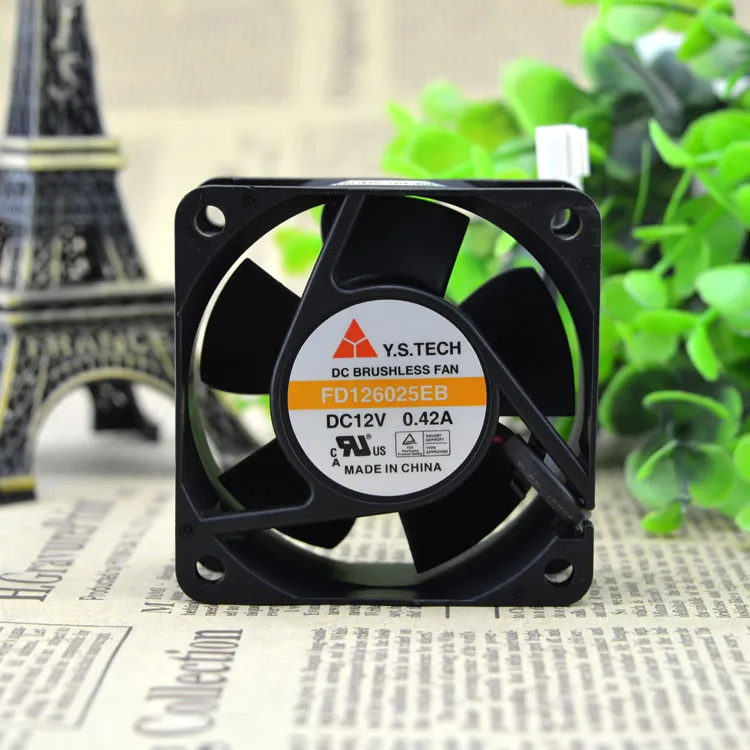 Y.S.TECH FD126025EB 12v 0.42A double ball bearing fan Y.S.TECH FD126025EB 12v 0.42A double ball bearing fan