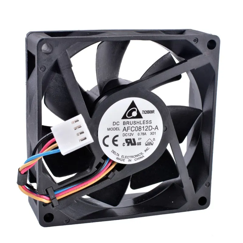 DELTA AFC0812D-A 12V 0.78A DC BRUSHLESS cooling fan DELTA AFC0812D-A 12V 0.78A DC BRUSHLESS cooling fan