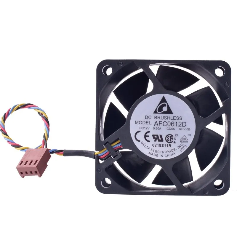 DELTA AFC0612D 60m 12V 0.60A 4-wire 4Pin PWM double ball bearing high volume air cooling fan DELTA AFC0612D 60m 12V 0.60A 4-wire 4Pin PWM double ball bearing high volume air cooling fan