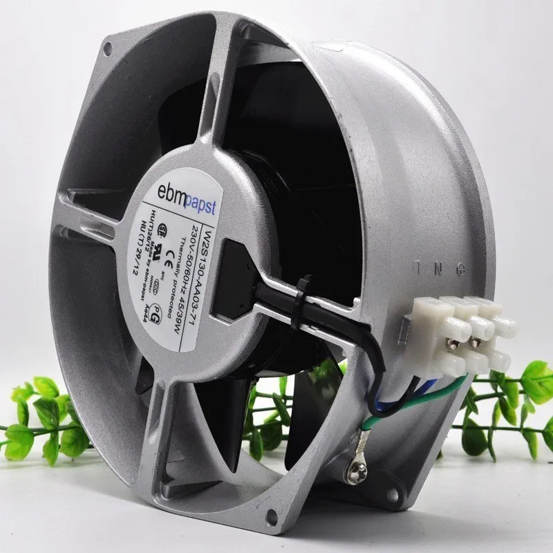 Ebm Papst W2S130-AA03-71 AC 230V 39~45W 172x150x55mm Server Round Cooling Fan Ebm Papst W2S130-AA03-71 AC 230V 39~45W 172x150x55mm Server Round Cooling Fan