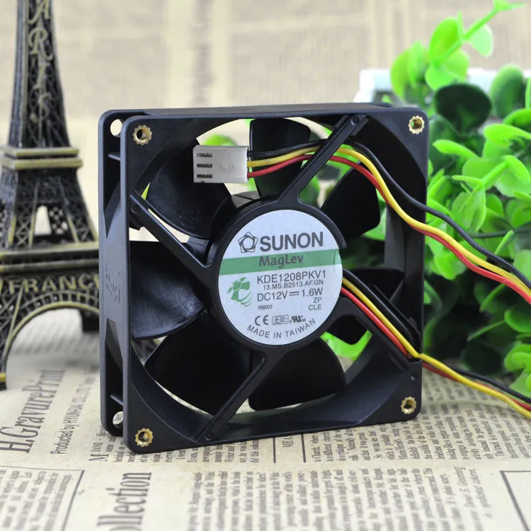 SUNON KDE1208PKV1 DC12V 1.6W 3-Wire cooling Fan SUNON KDE1208PKV1 DC12V 1.6W 3-Wire cooling Fan