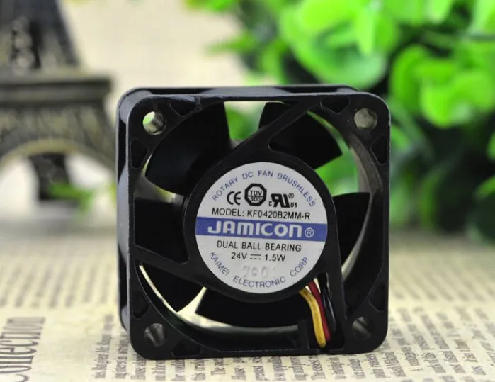 JAMICON KF0420B2MM-R 24V 1.5W inverter cooling fan JAMICON KF0420B2MM-R 24V 1.5W inverter cooling fan