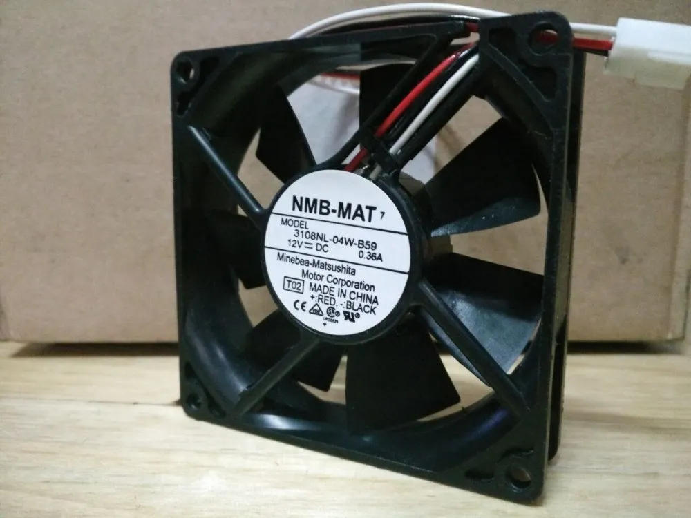 NMB 3108NL-04W-B50 DC12V 0.36A Second-line chassis cooling fan NMB 3108NL-04W-B50 DC12V 0.36A Second-line chassis cooling fan