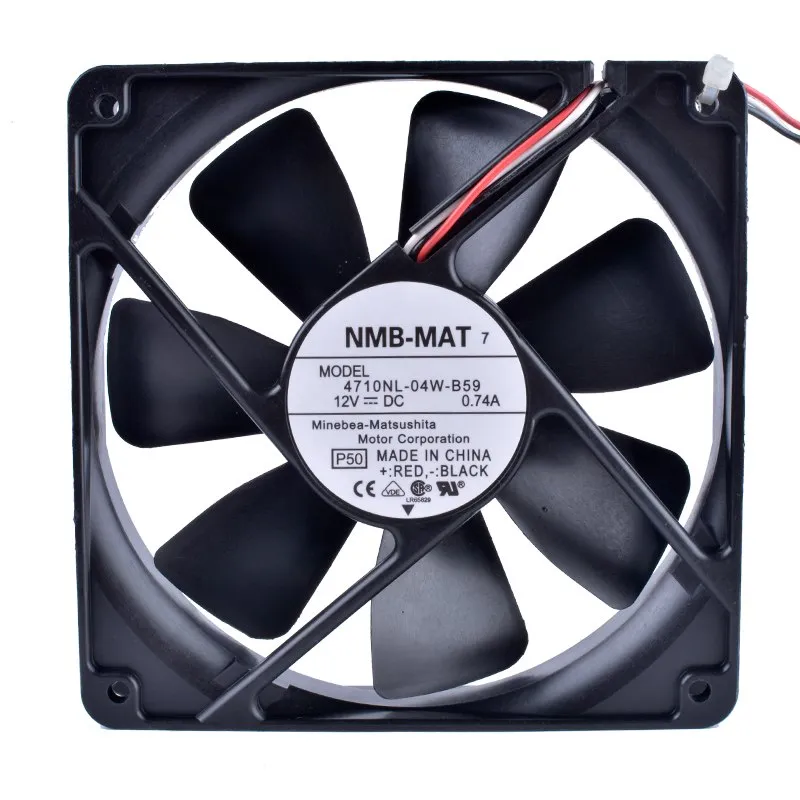 NMB-MAT7 4710NL-04W-B59 12cm 1mm 12V 0.74A large air volume cooling fan NMB-MAT7 4710NL-04W-B59 12cm 1mm 12V 0.74A large air volume cooling fan