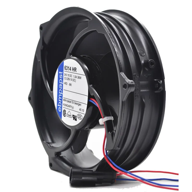 Ebmpapst 6314HR 24V ABB inverter axial cooling fan Ebmpapst 6314HR 24V ABB inverter axial cooling fan