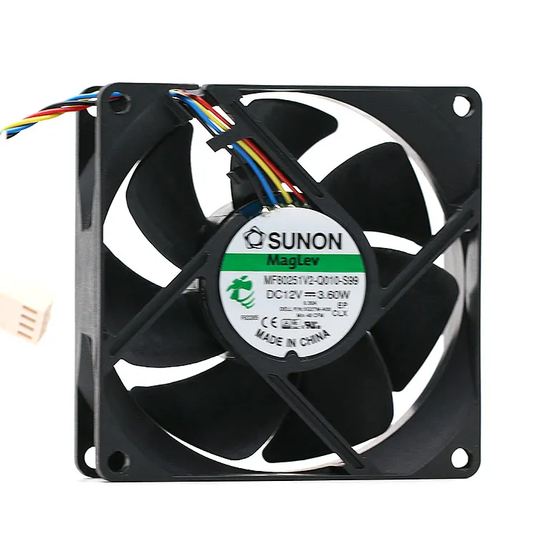 SUNON MF80251V2-Q010-S99 DC12V 3.60W 4-wire Server Square Cooling Fan SUNON MF80251V2-Q010-S99 DC12V 3.60W 4-wire Server Square Cooling Fan